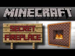 Minecraft Secret Fireplace Entrance