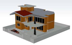3d Model Of House Design For Dwg File