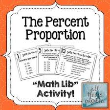 Percent Proportion Math Lib