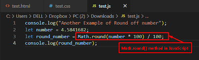 number to 2 decimal places in javascript