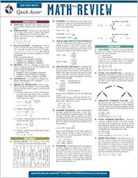 Math Review Reas Quick Access Reference Chart Quick