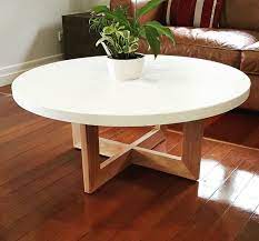 Our White Round Coffee Table With