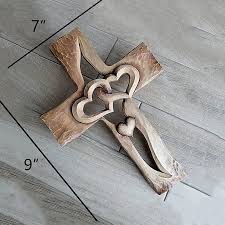 Carved Wooden Cross With Hollow