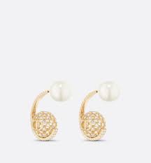 dior tribales earrings gold finish