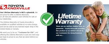 Lifetime Limited Warranty Toyota