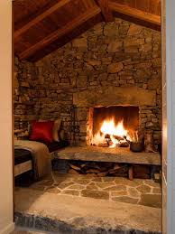 Plush furniture circles an arrow foot, hardwood topped coffee table. 49 Heart Warming Fireplaces In Warm And Cozy Living Spaces