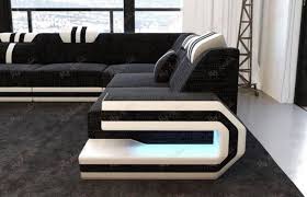 L Shaped Modish Sectional Sofa With Led