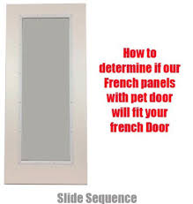 French Glass Panel W Cat Door