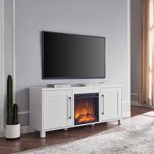 White Tv Stands Fireplace Tv Stand