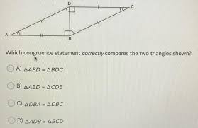 Which Congruence Statement Correctly