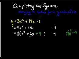 changing a quadratic from standard form