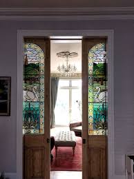 Stained Glass Interior Sliding Doors In