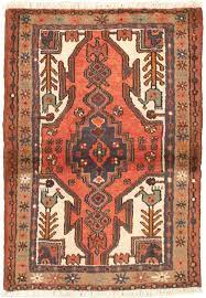 hand knotted wool brown rug