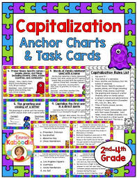 Capitalization Practice Activities Task Cards And Anchor