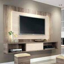 Modern Pvc Wall Mount Wood Tv Cabinet
