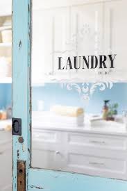 Turquoise Blue Vintage Laundry Room
