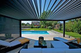 Outdoor Space With Retractable Roofs