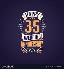 happy 35th wedding anniversary e