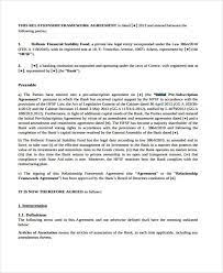 framework agreement template 11 free
