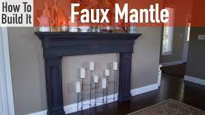 how to build a faux mantel you