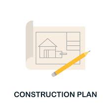 Construction Plan Icon Simple Element