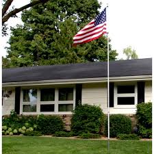 Telescoping poles and that come in separate sections and need to be assembled. American Pride Flag And Flag Pole Set Overstock 9572423