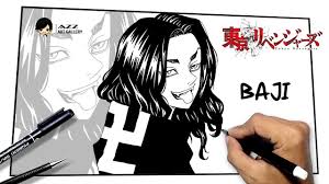How to draw Baji Keisuke from Tokyo Revengers - Manga Style - YouTube