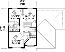 Narrow Lot Split Level Home Plan