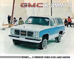 Details About 1985 Gmc Truck K Jimmy Brochure Catalog W Color Chart K 1500 4x4 4wd K1500