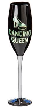 Köp Champagneglas Svart Dancing Queen
