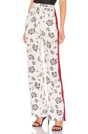 House Of Harlow 1960 X Slim Leg Pant In White Floral