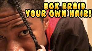 how to box braid your own hair you