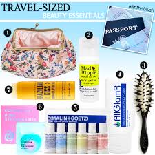 travel sized beauty essentials for