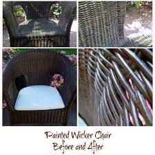 painted wicker chair diy makeover