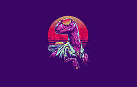 Specializing in natural history and science imagery for products, licensing and stock photos. Wallpaper Minimalism Glasses Dinosaur Art Neon Velociraptor 80 S Synth Retrowave Synthwave New Retro Wave Sintav Velociraptor Images For Desktop Section Minimalizm Download