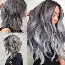 Peruvian full lace human hair wigs ombre ash grey wavy remy lace front wig. 0 11 Ash Gray Hair Color Dye Professional Japan Colour Cream 100ml Shopee Malaysia