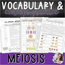 Meiosis can be defined as a witty understatement that belittles or dismisses something or somebody; Biology Vocabulary Practice Meiosis By Get Wise With Weissert Tpt