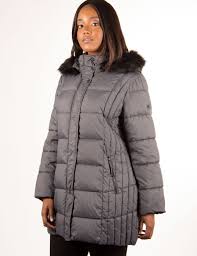 Quilted Coat With Faux Fur Trim By Novelti
