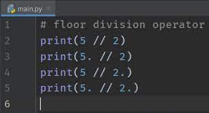 python arithmetic operators