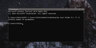 with es in command prompt