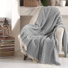 Grey Throw Blanket Throws Blankets