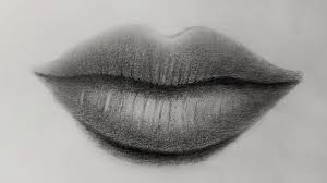 how to draw a realistic lips step by