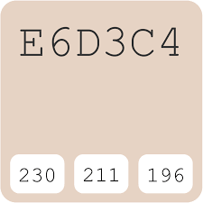 E6d3c4 Hex Color Code Schemes Paints