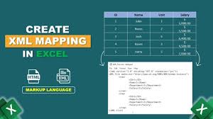 how to create xml mapping in excel