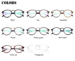 Transpa Round Glasses Clear Frame
