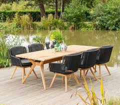 modern teak garden dining table 6 x