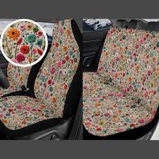 Summer Flowers Car Seat Cover For