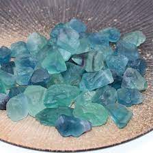 Turquoise Blue Glass Rocks Garden
