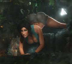 Naturally, Lara Croft gets into these positions and situations all the time  while Tomb raiding~ | Jack-O Crouch / Jack-O Challenge | Know Your Meme