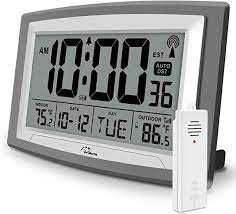 Wallarge Atomic Clock With Outdoor And